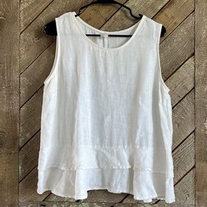 Match Point Linen Tank Top